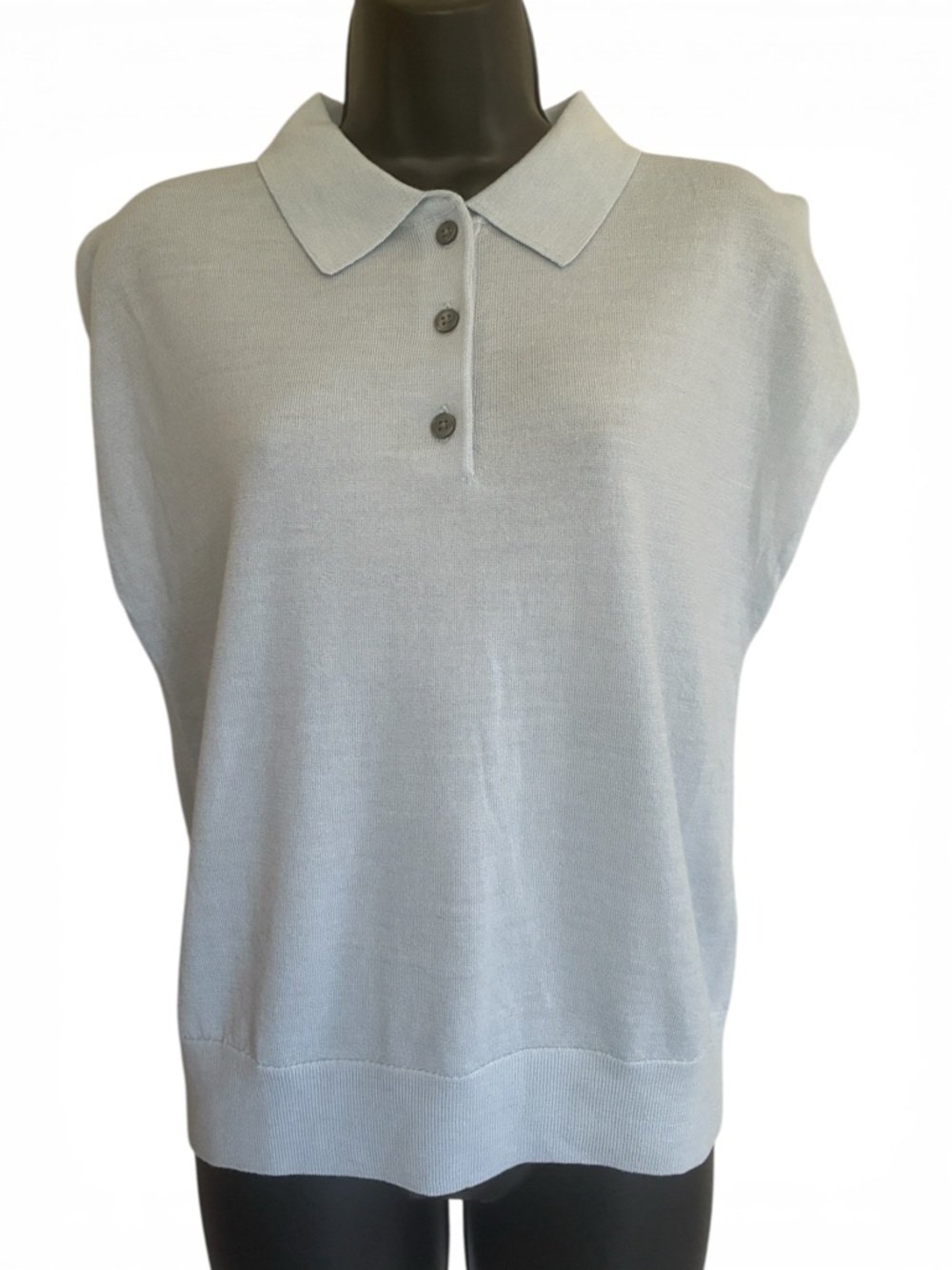 Banana Republic Light Blue Polo Sweater